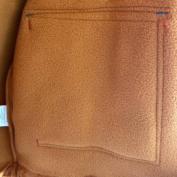 NWT Mens Nike Sportswear Sherpa Fleece Full Zip Jacket Rust Orange - Picture 4 of 7